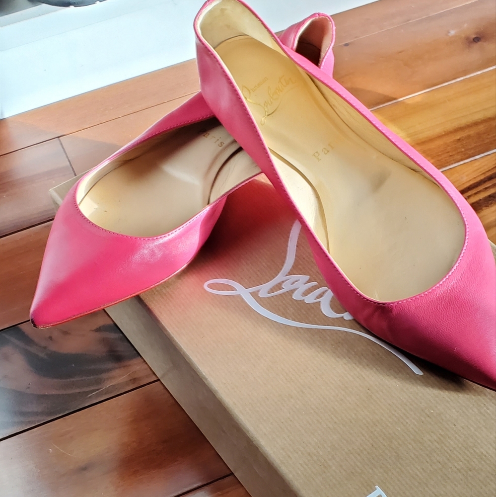 Cristian Louboutin ballerina flats.